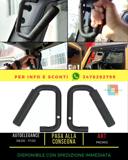 😎Maniglia anteriore Impugnatura barra per Jeep Wrangler III SUV JK 07-17 Nero😎
