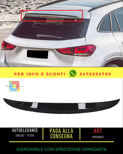 💯Spoiler sul tetto per Mercedes GLA H247 2020+ Nero lucido💯