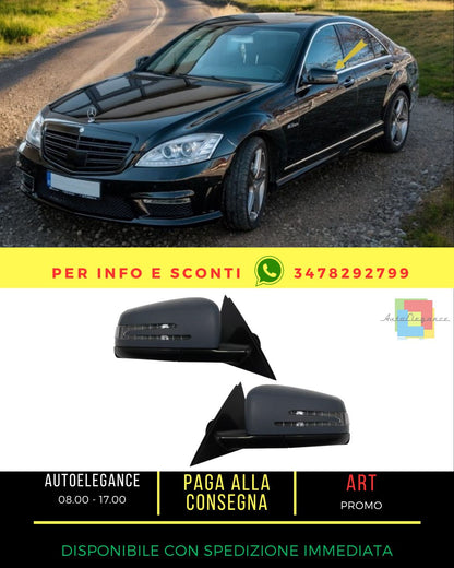 😍Set di coperture per specchietti per Mercedes S W221 05-10 Facelift Look😍
