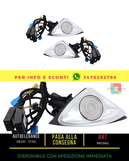 ⭐Porta d'ingresso LED Rotary Tweeter 64 Colori per Mercedes Classe E W213 S213 ⭐