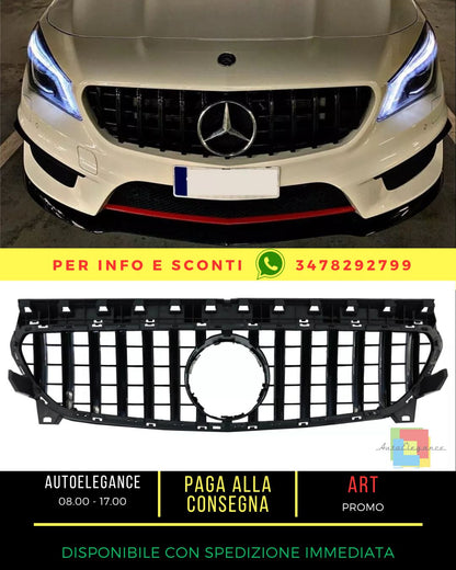 ✨Griglia per Mercedes CLA C117 X117 W117 Facelift 16-18 GT-R Panamericana Look✨