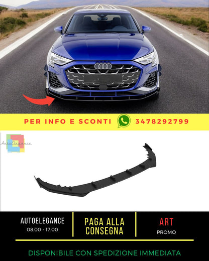 😎Splitter anteriore Street Pro + alette Audi A3 S-Line Sedan / S3 Sedan 8Y😎