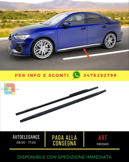 🔥Minigonne laterali V.2 adatto per Audi A3 S-Line Sedan/S3 Sedan 8Y Facelift🔥