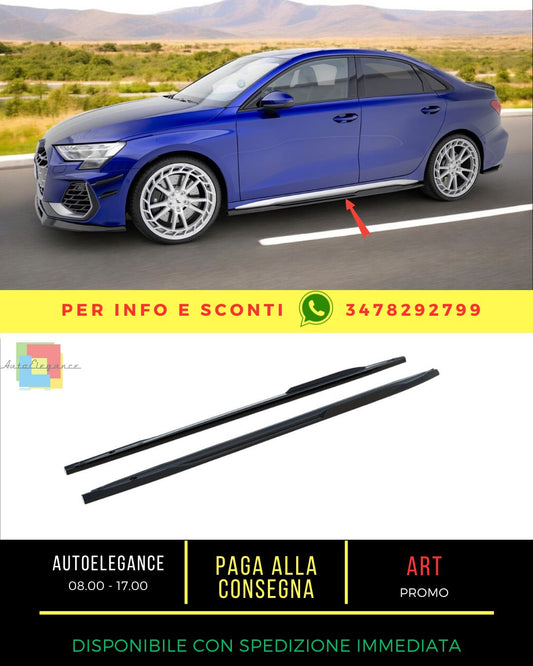 🔥Minigonne laterali V.2 adatto per Audi A3 S-Line Sedan/S3 Sedan 8Y Facelift🔥