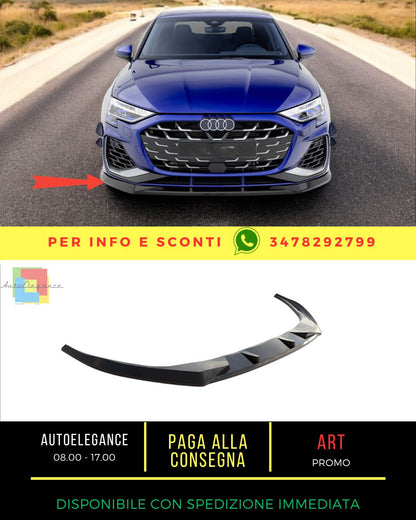 🔥Splitter anteriore V.1 adatto per Audi A3 S-Line Sedan /S3 Sedan 8Y Facelift🔥