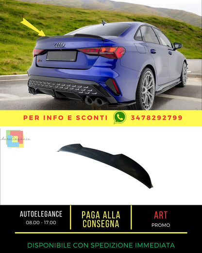 🔥Tappo spoiler 3D Audi A3 S-Line Sedan / S3 Sedan 8Y Facelift🔥