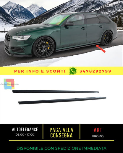🔥Diffusori Minigonne Laterali V.2 adatto per Audi A6 S-line / S6 C7🔥
