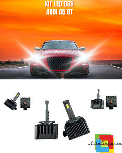 ❤️ LAMPADE ANABBAGLIANTI D3S KIT LED 6000K ADATTO PER AUDI A5 8T ❤️