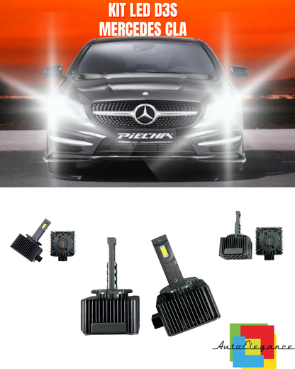 ❤️ LAMPADE ANABBAGLIANTI D3S KIT LED 6000K ADATTO PER MERCEDES CLA ❤️