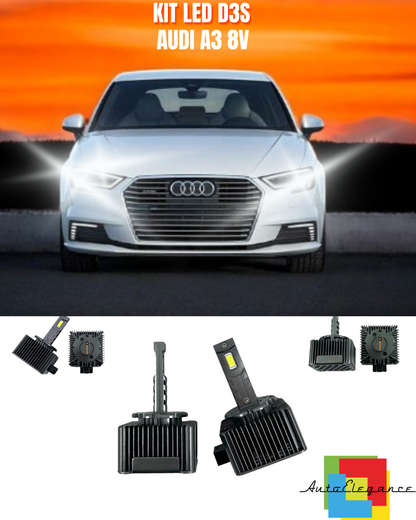 ❤️ LAMPADE ANABBAGLIANTI D3S KIT LED 6000K ADATTO PER AUDI A3 8V ❤️