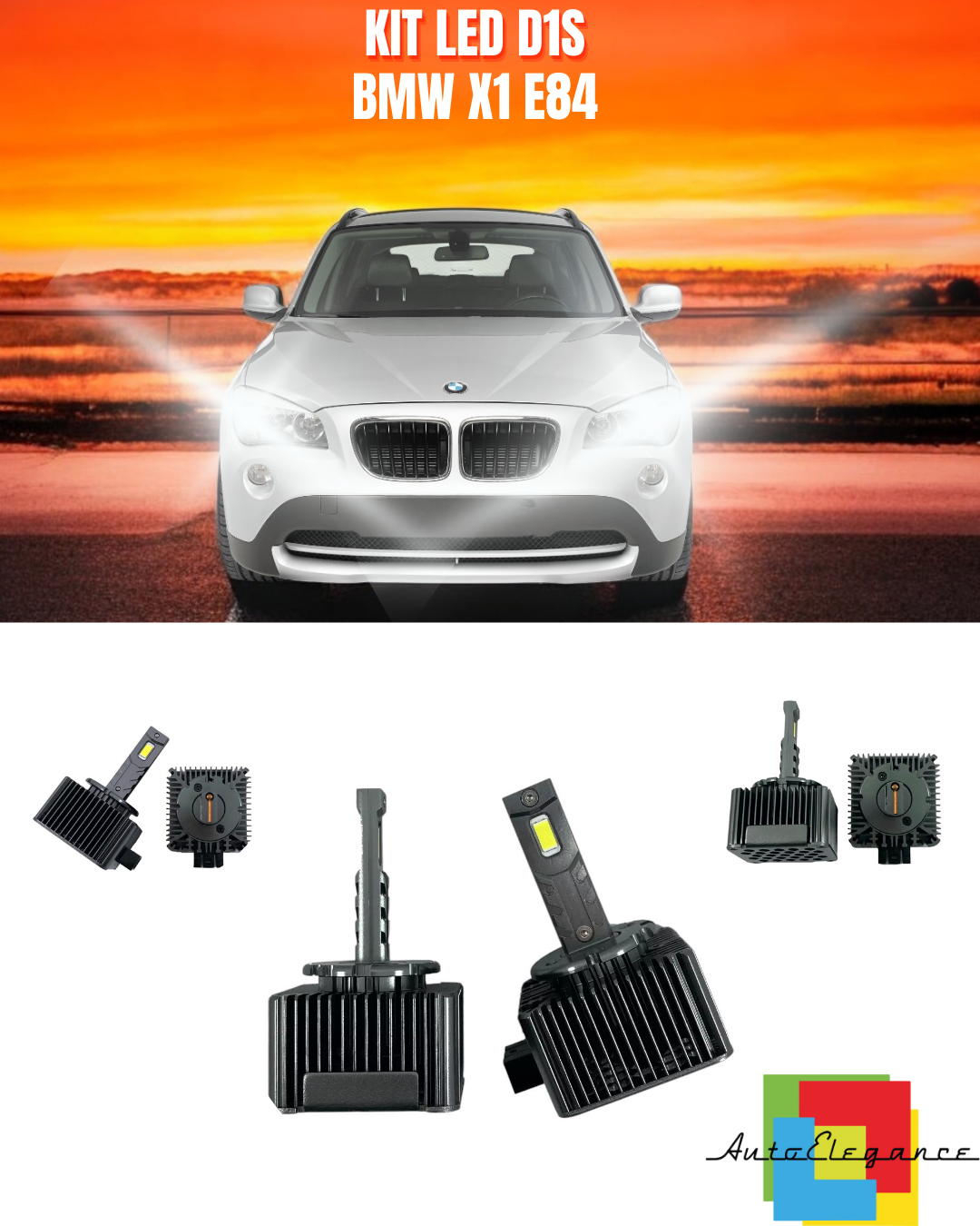 ❤️ LAMPADE ANABBAGLIANTI D1S KIT LED 6000K ADATTO PER BMW X1 E84 ❤️