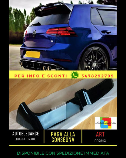 Carbon Fiber Spoiler Fit For VW Golf R GTD GTI MK7 MK7.5