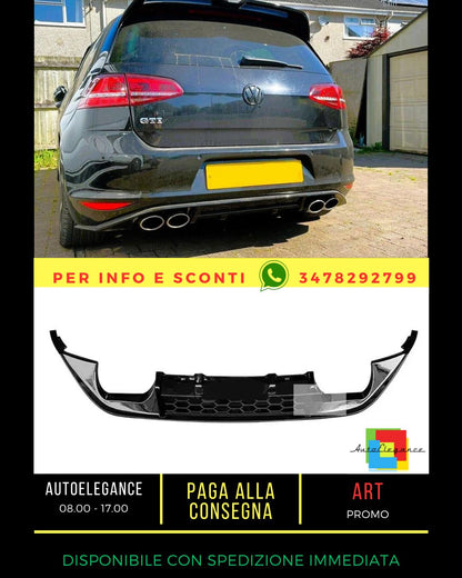 🔥Rear Diffuser Fit For VW Golf GTI MK7 2013-2016🔥