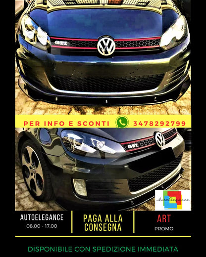 💎Carbon Fiber Splitter Fit For VW Golf MK6 GTD GTI 2008-2013💎