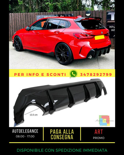😎Glossy Black Diffuser Kit suitable for BMW 1 Series F40 2020+😎