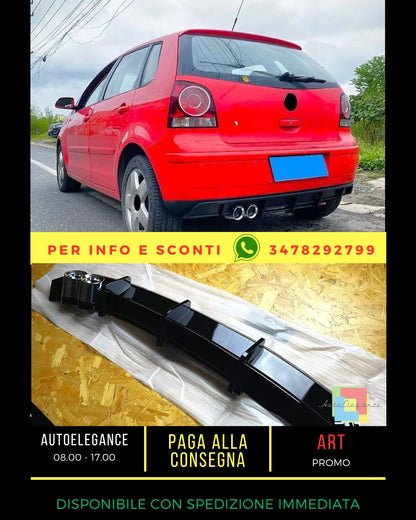 🤩Glossy Black Diffuser Kit suitable for VW Polo MK4 9N GTI🤩