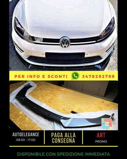 ✨Carbon Fiber Splitter Fit For VW Golf MK7 MK7.5 R GTD GTI TSI TDI✨ 