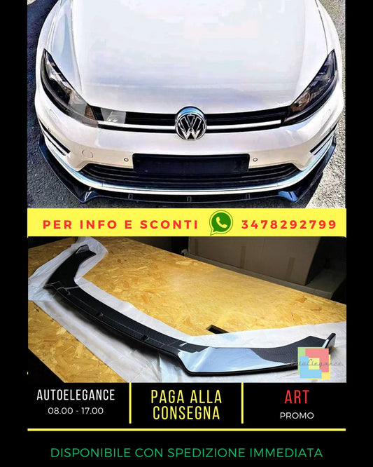 ✨Carbon Fiber Splitter Fit For VW Golf MK7 MK7.5 R GTD GTI TSI TDI✨ 