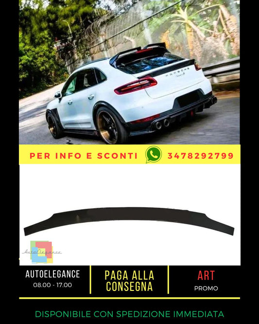 ❤️Kit spoiler nero lucido adatto per Porsche Macan Mid Wing Lip 2014+❤️