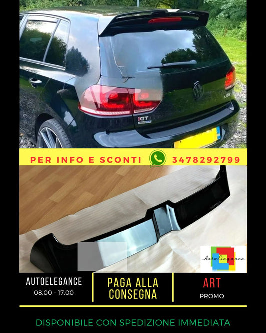 ✨Glossy Black Rear Spoiler Suitable for VW Golf MK6 TSI TDI Oettinger 08-13✨