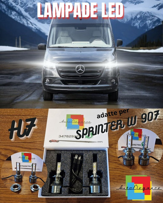 Kit Luci LED per Mercedes Sprinter W907 ANABBAGLIANTI H7 CANbus Bianco 6500K
