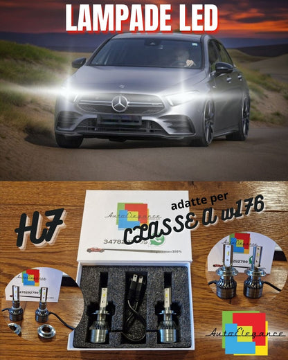 Lampade LED per Mercedes Classe A W176 ANABBAGLIANTI H7 Luce Bianca CANbus 6500K