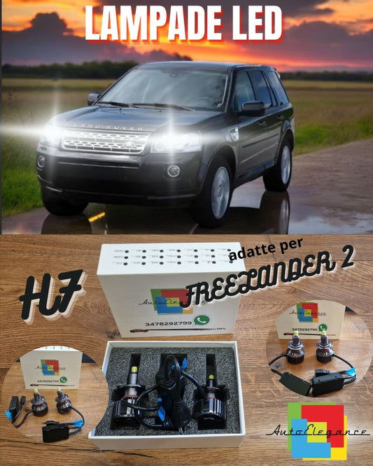 Kit Luci LED per Freelander 2 ANABBAGLIANTI CANbus Bianco Puro 6500K 8000LM