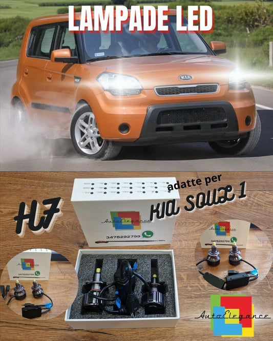 Kit LED H7 per Kia Soul 1 Restyling Anabbaglianti Luci Fari CANbus 6500K Ghiacci