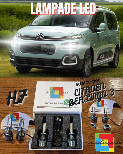 Kit LED H7 CANbus per Citroen Berlingo 3 Luci ANABBAGLIANTI Bianco POTENTE 6500K