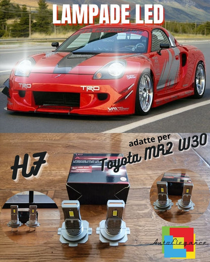 KIT FULL LED H7 CANBUS Per Toyota MR2 W30 Restyling (02-07) Anabbaglianti Bianco