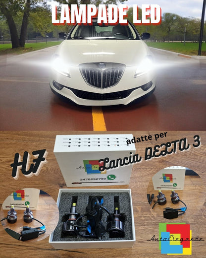 H7 LED Kit for Lancia DELTA 3 LENTICULAR Low Beam CANbus 6500K 12000LM 