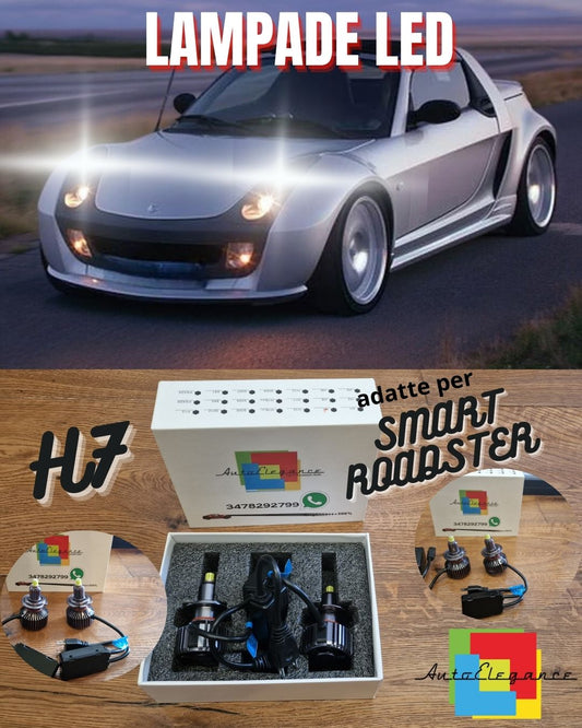 H7 LED Kit for SMART ROADSTER Low Beam Lenticular CANbus 6500K 12000LM 