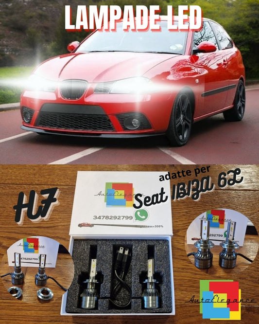 Kit Luci LED H7 CANbus per Seat IBIZA 6L Restyling Luci ANABBAGLIANTI Bianche