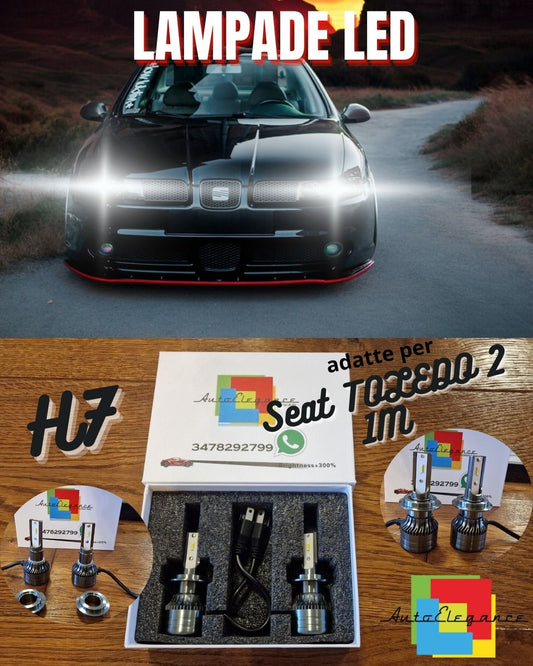 H7 LED Kit for Seat TOLEDO 2 1M LOW BEAM White Light 6500K CANbus NO ERROR 