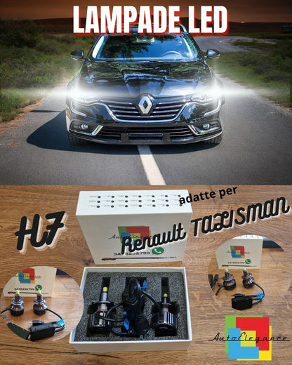 Kit LED H7 per Renault TALISMAN Luci ANABBAGLIANTI Fari Lenticolari CANbus 6500K