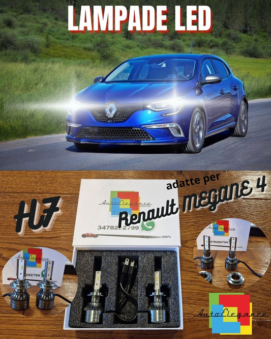 H7 LED Bulbs Kit FOR Renault MEGANE 4 LOW BEAM CANbus 6500K 8000LM 