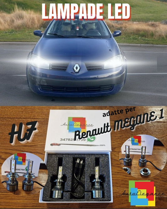 Kit Luci LED per Renault MEGANE 1 Restyling ANABBAGLIANTI H7 CANbus Bianco Puro