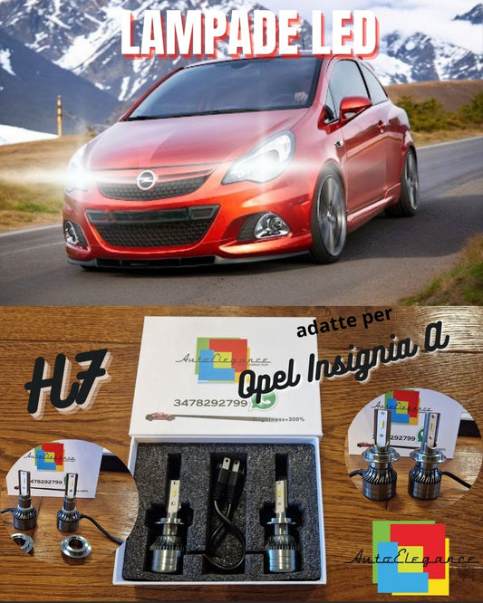 Kit Luci LED per Opel CORSA D 06-10 Anabbaglianti H7 CANbus Bianco Puro 8000LM