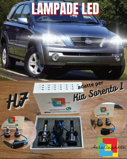 Kit LED H7 CANbus per Kia Sorento 1 Luci ANABBAGLIANTI Fari LENTICOLARI Bianco