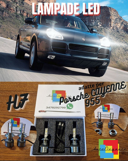 H7 CANbus LED Kit for Porsche CAYENNE 955 LOW BEAM Ice White 6500K 