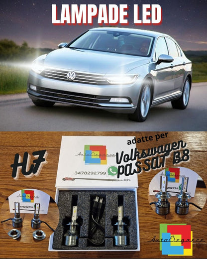 Kit Full LED H7 per Volkswagen PASSAT B8 Luci ANABBAGLIANTI CANbus Bianco 6500K