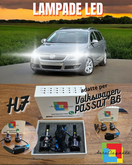 H7 LED Kit for Volkswagen PASSAT B6 Low Beam Lens CANbus 6500K 