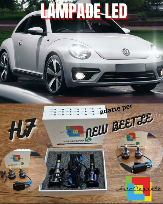 Kit LED per Vw NEW BEETLE Restyling ANABBAGLIANTI H7 CANbus Bianco 6500K 12000LM