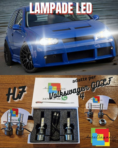 Kit LED H7 CANbus per Volkswagen GOLF 4 IV Luci Anabbaglianti Bianco Ghiaccio