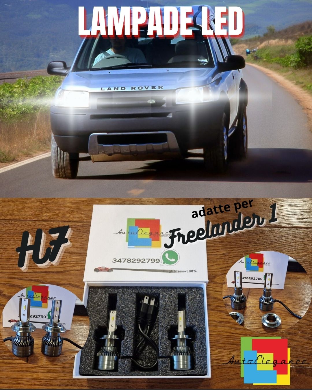 Kit Lampade LED per Freelander 1 Restyling ANABBAGLIANTI H7 CANbus 6500K Bianco