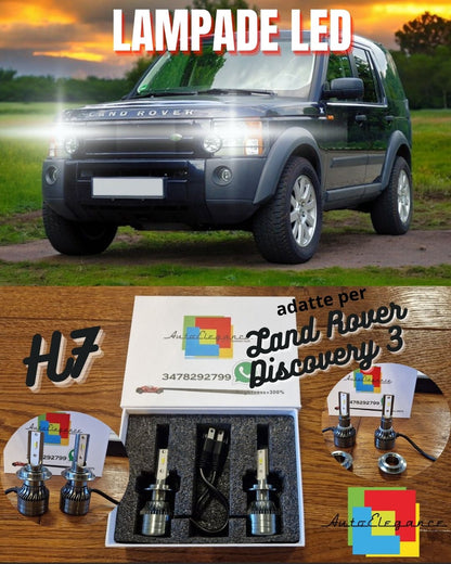 Kit LED H7 CANbus per Land Rover Discovery 3 Luci ANABBAGLIANTI Bianco Ghiaccio