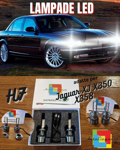 Lampade LED H7 per Jaguar XJ X350 X358 Luci Bianche ANABBAGLIANTI CANbus 6500K