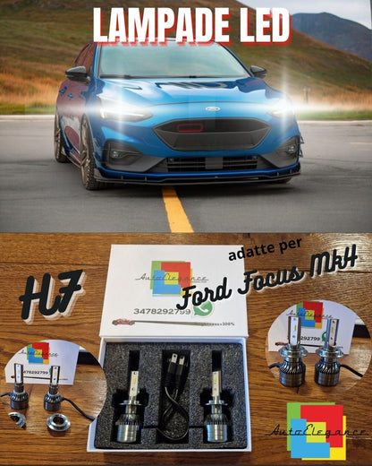 Kit Full LED H7 per Ford Focus Mk4 Luci ANABBAGLIANTI CANbus Bianco POTENTE