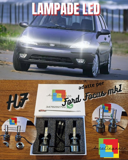 Kit LED H7 CANbus per Ford Focus mk1 Restyling Luci ANABBAGLIANTI Bianco Ghiacci