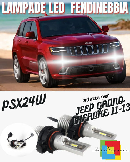 COPPIA LAMPADE FENDINEBBIA A LED PSX24W JEEP GRAND CHEROKE 11-13 CANBUS NOERROR